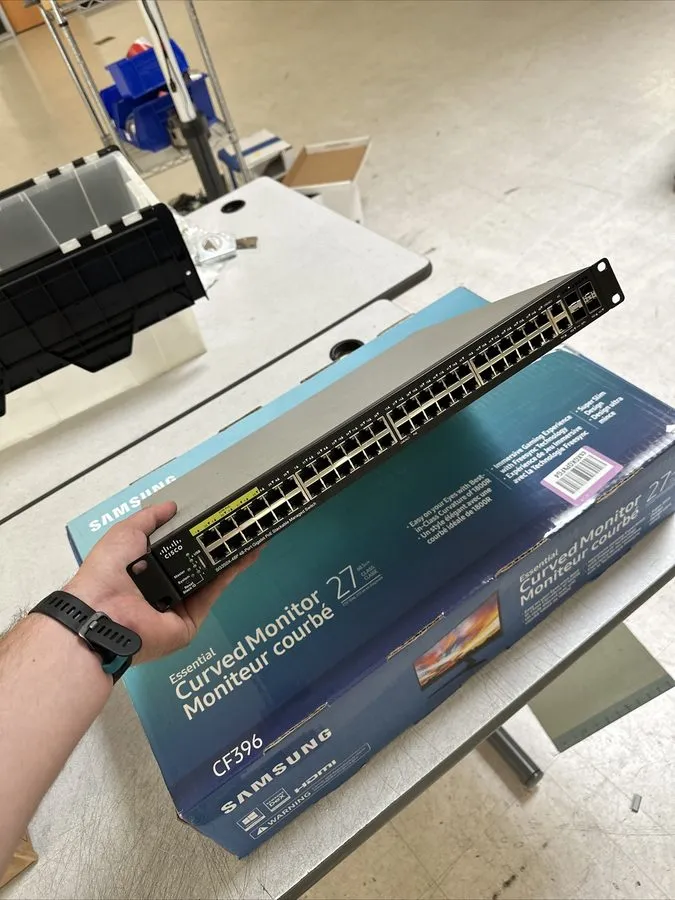 Коммутатор Cisco SG350X-48P-K9 48 port Gigabit Poe Stackable Network Switch