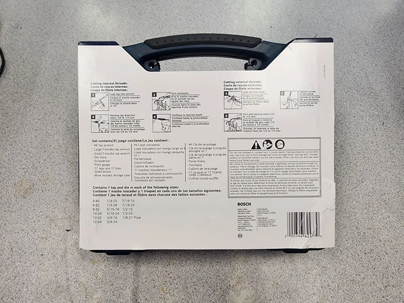 Режущий инструмент Bosch No. BTD40S Tap & Die Set