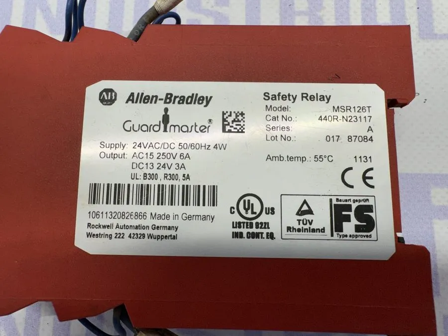 Реле безопасности Allen Bradley MSR126T 440R-N23117 Guardmaster Safety Relay 24V