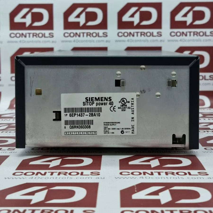 Блок питания Siemens Sitop Power 40 6EP1 437-2BA10 Power Supply 24V DC 40A