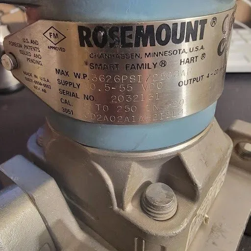 Датчик давления ROSEMOUNT, 3051CD2, MAX W.P. 3626, DIFFERENTIAL PRESSURE TRANSMI — фото лота 2
