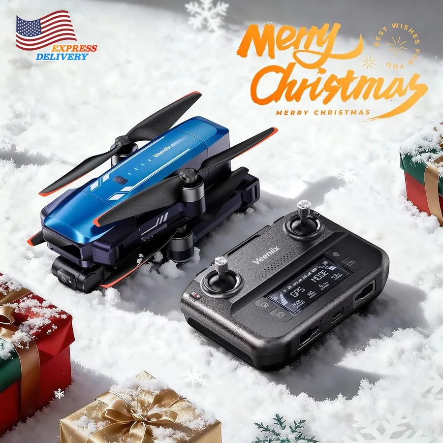 Дрон V11PRO Drone 8K Camera 48MP 3 Axis Gimbal Quadcopter — фото лота 1