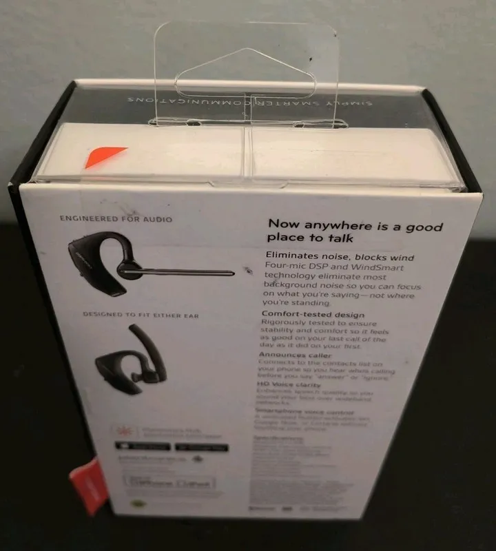 VoIP-шлюз Plantronics Voyager 5200 UC Bluetooth Headset Black (206110-01) — фото лота 1