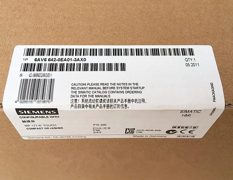 Панель оператора Siemens 6AV6642-0EA01-3AX0 HMI Touch Panel