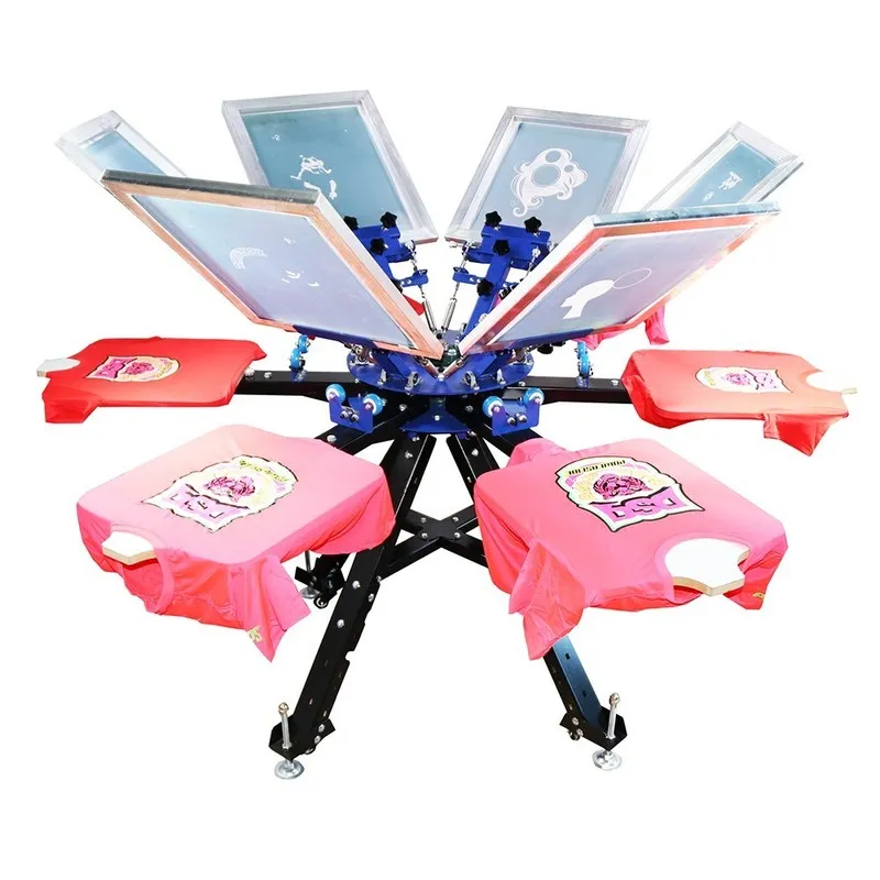 Оборудование рекламного производства 6 Color 6Station Screen Printing Press Micr