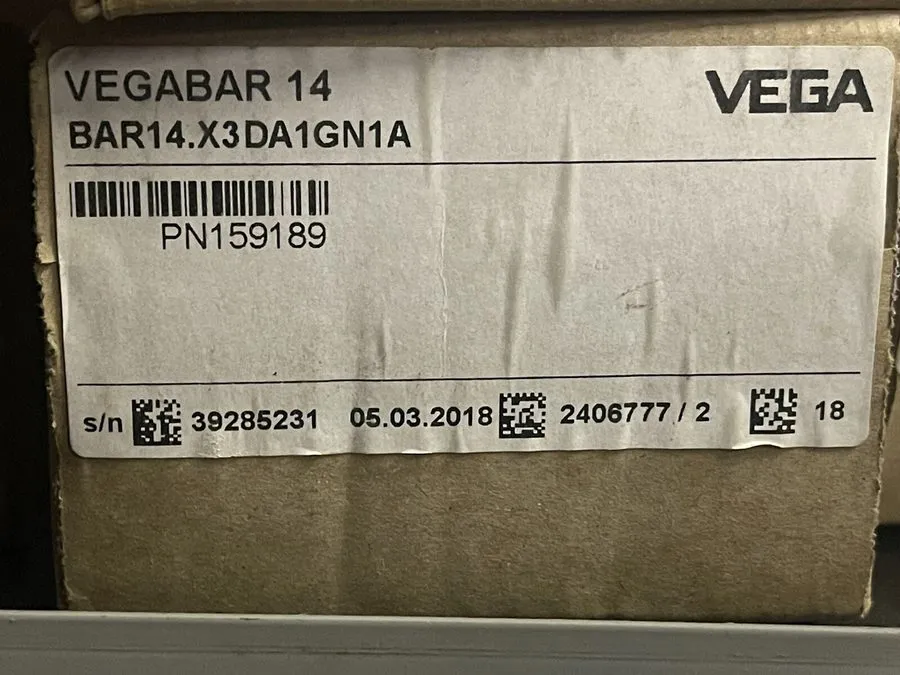 Датчик давления VEGA VEGABAR 14 PROCESS PRESSURE MEASUREMENT TRANSMITTER BAR14.X — фото лота 1
