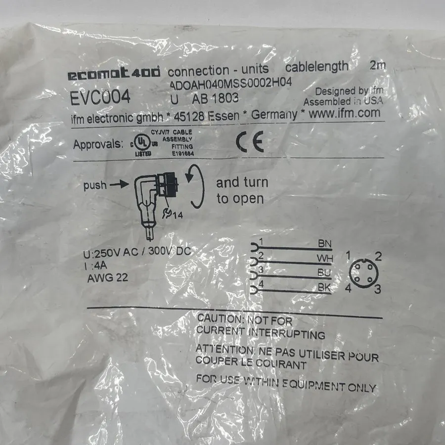 Датчик приближения ones IFM EVC004 Sensor&Proximity Switch