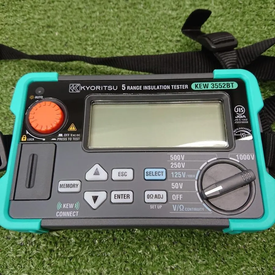 Тестер KYORITSU KEW 3552BT Digital Insulation Tester Megohmmeter 6 Ranges Blueto — фото лота 2