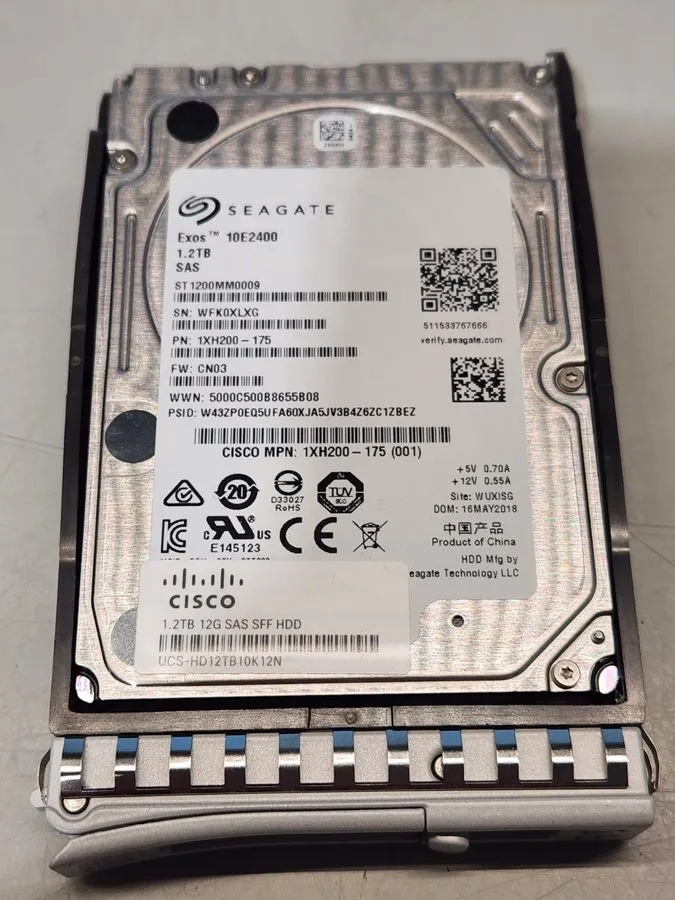 Жёсткий диск Cisco 1.2TB 12G 2.5" 10K SAS SFF HDD UCS-HD12TB10K12N AL15SEB120N