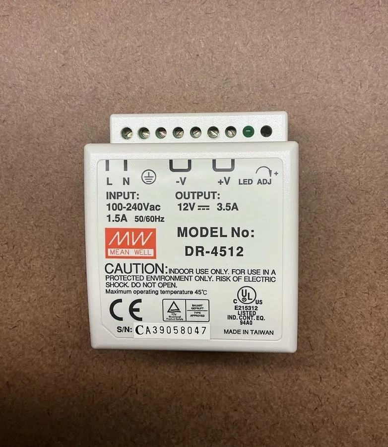 Блок питания Mean Well DR-4512 DIN Rail Power Supply 12V DC 3.5A 42W