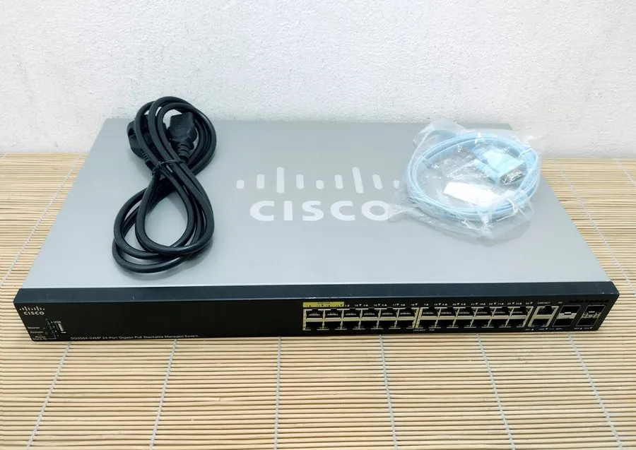 Коммутатор CISCO SG350X-24MP-K9 24 port Gigabit PoE Stackable Network Switch