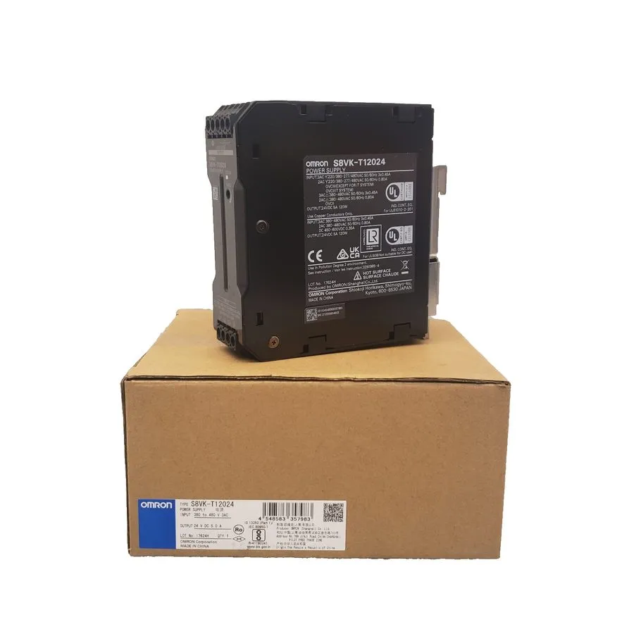 Блок питания Omron S8VK-T12024 24VDC 5.0A 120W DIN Rail Power Supply 380-480VAC