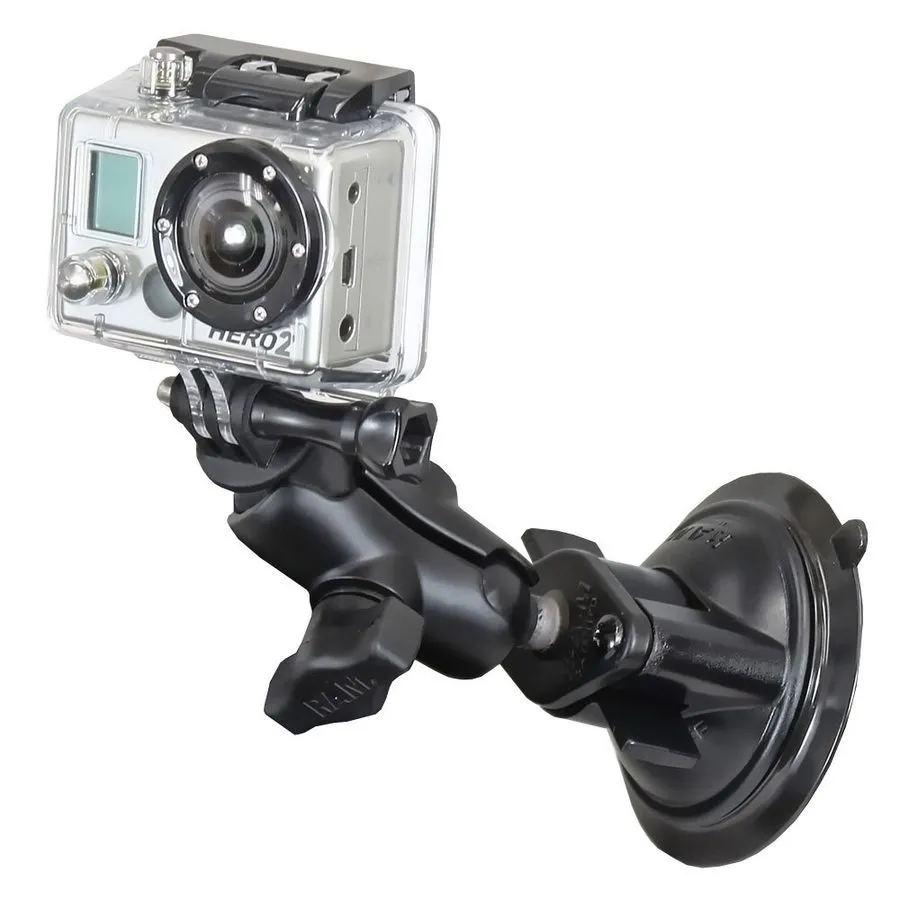Фотокамера RAM Mount GoPro Short Arm Locking Suction Cup Camera Mount RAM-B-166-