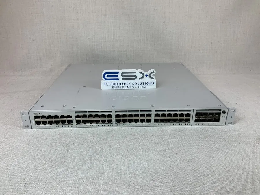 Коммутатор Cisco Meraki MS390-48-HW 48-Port Gigabit Layer 3 LAN Switch -Unclaime — фото лота 1