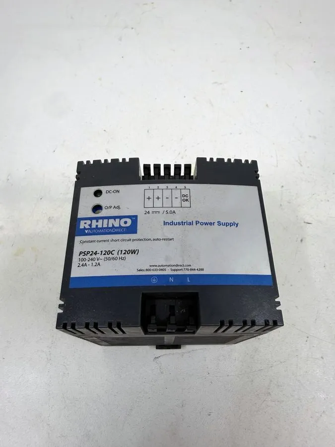 Блок питания RHINO PSP24-120C 24VDC 5A 120W DIN Rail Power Supply 120/240VAC