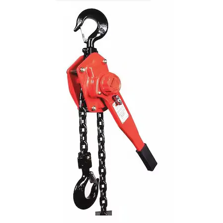 Таль Dayton 49Cx80 Lever Chain Hoist, 6,000 Lb Load Capacity, 15 Ft Hoist Lift,  — фото лота 1