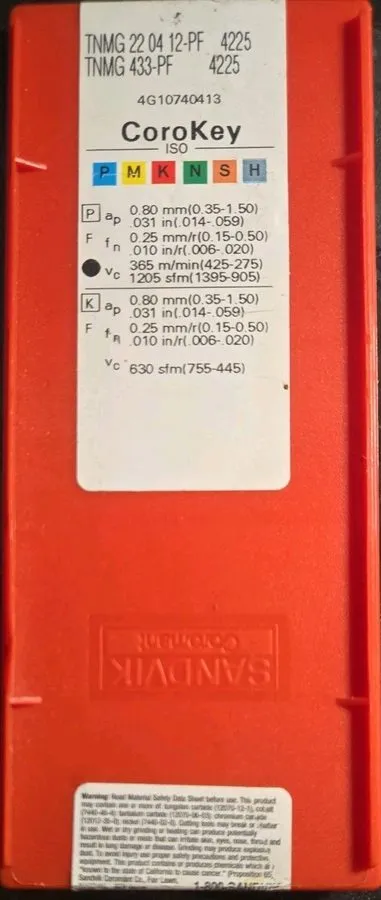 Режущий инструмент Authentic CNMG 433-PF 4225 SANDVIK INSERT — фото лота 1