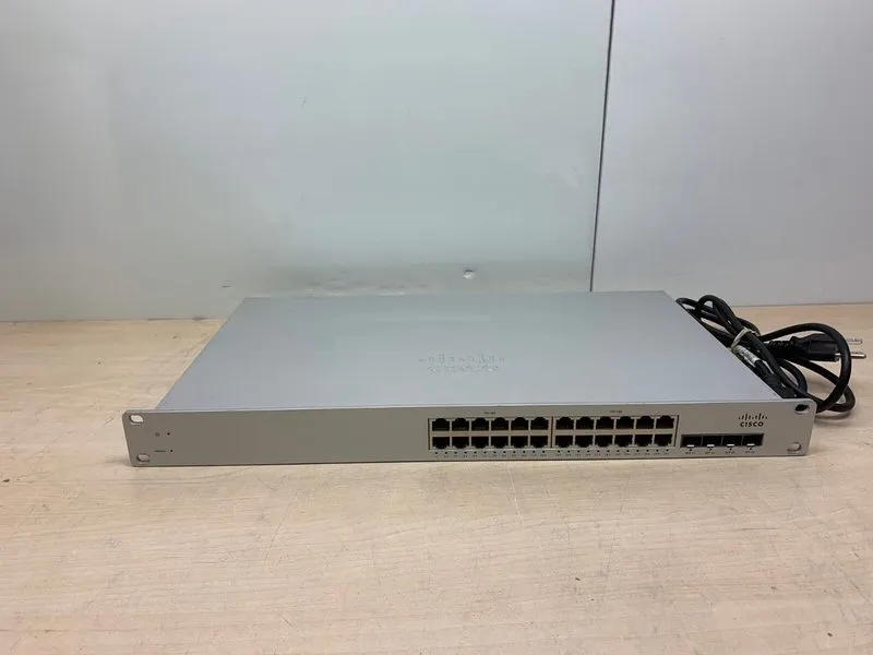 Коммутатор Cisco Meraki MS220-24P-HW 24-Port Gigabit PoE+ Switch 4x SFP 370W — фото лота 1
