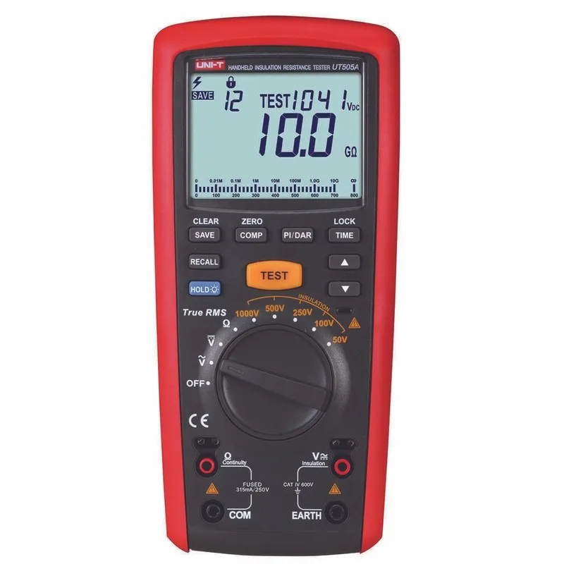 Тестер UT505A UNI-T 1000V Tester Multime Handheld True Megger Insulation Resista