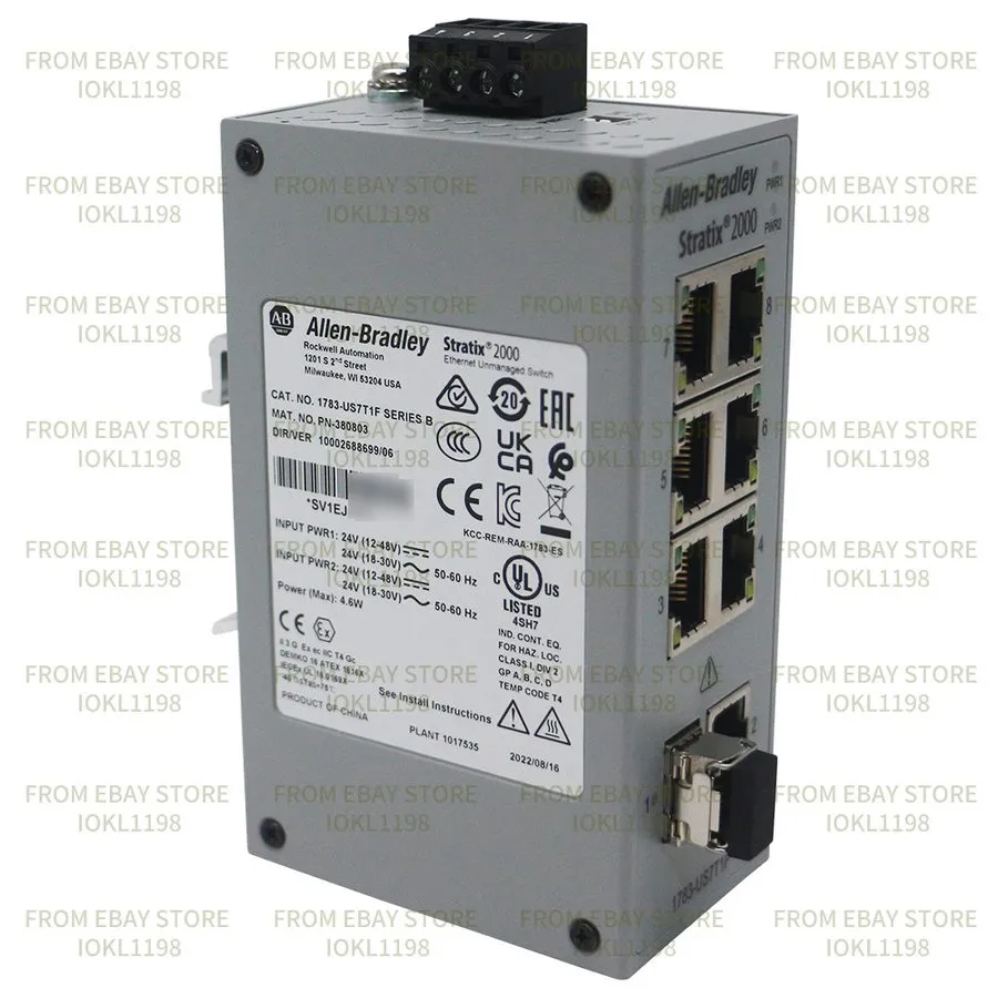Коммутатор Allen Bradley 1783-US7T1F Stratix 2000 7T+1F Port Unmanaged Switch Br
