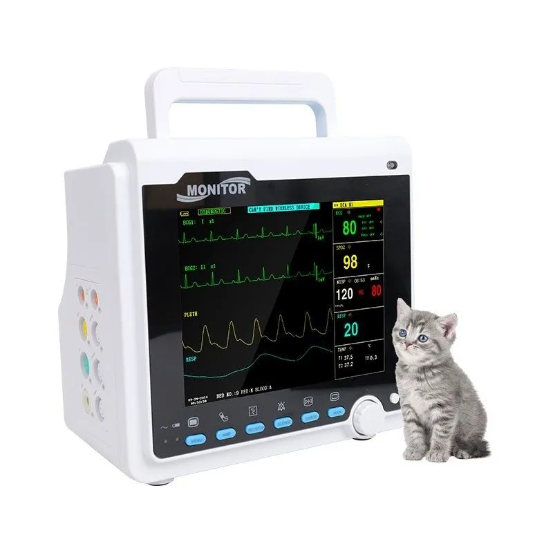 Монитор пациента 10" Screen Ultrathin Patient Monitor Portable 6-parameter Vital — фото лота 2