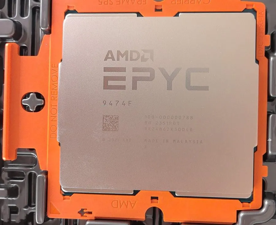 Процессор AMD EPYC Genoa 9474f CPU processor 3.6GHz 48 core 96 thread SP5 320-40