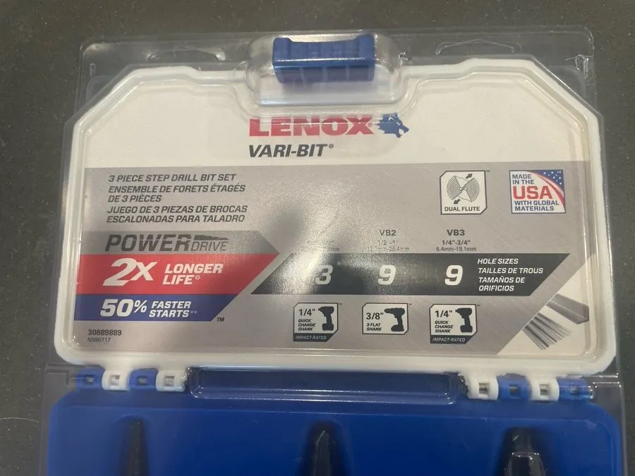 Режущий инструмент Lenox Vari-Bit Kit drill bit Set In Case 30889-889 — фото лота 1