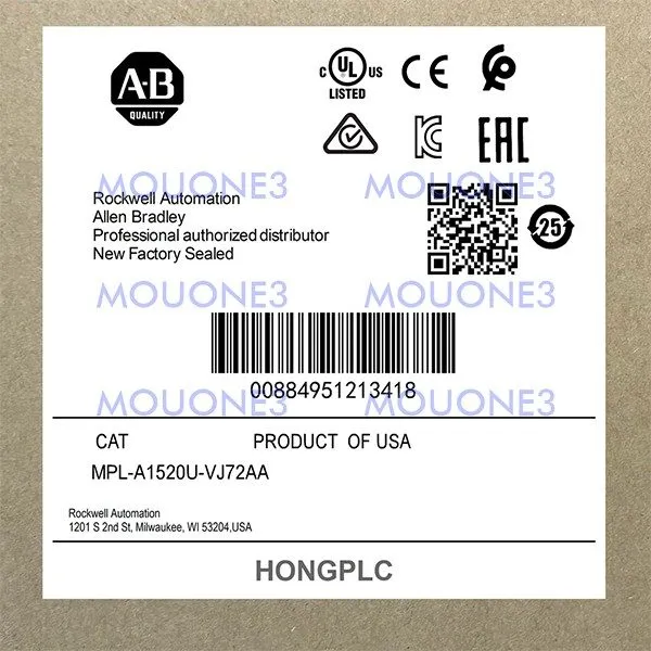 Серводвигатель Allen Bradley MPL-A1520U-VJ72AA MPL Series Servo Motor