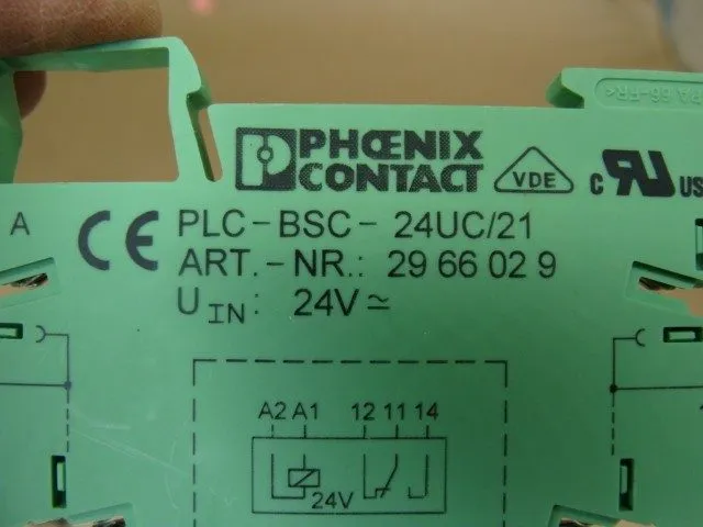 Колодка реле Phoenix Contact Relay Socket PLC-BSC-24UC/21 2966029 Relay Socket 2