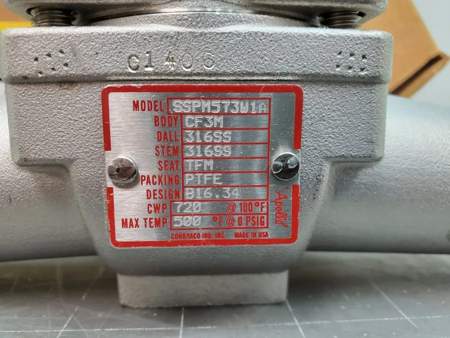 Клапан 1” 300 TEV Apollo Stainless Butt Weld Ball Valve CWP720 CF3M SSPM572W1A [ — фото лота 2