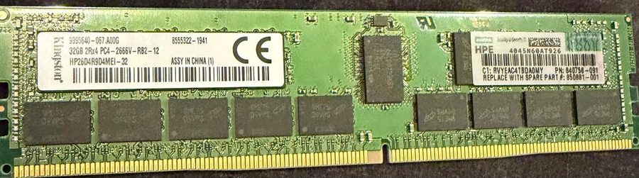Модуль памяти HP 840758-091 32GB DDR4 SDRAM Server Memory
