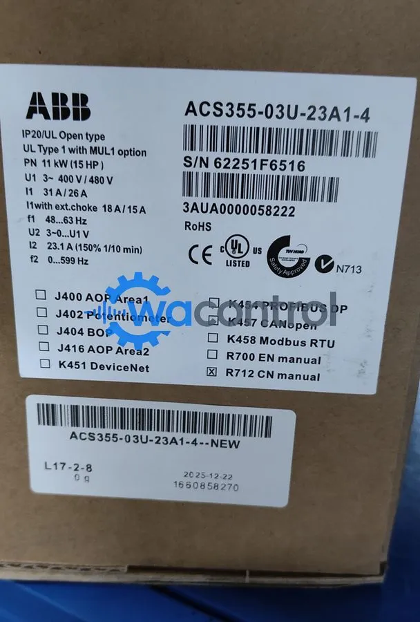 Частотный преобразователь ABB ACS355-03U-23A1-4 Drive