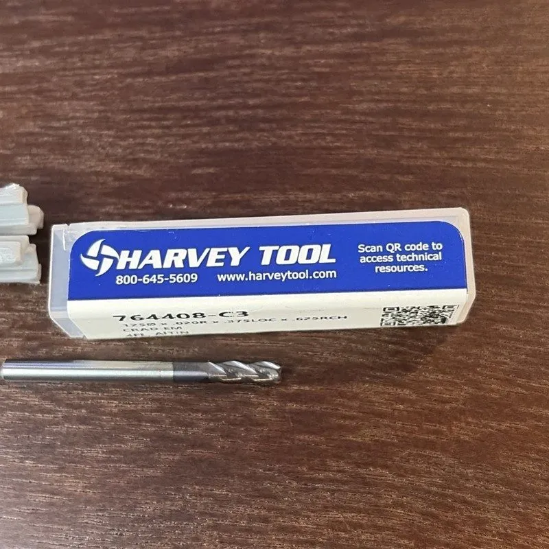 Режущий инструмент Harvey Tool HTC 764408-C3 Solid Carbide Corner Radius End Mil — фото лота 2