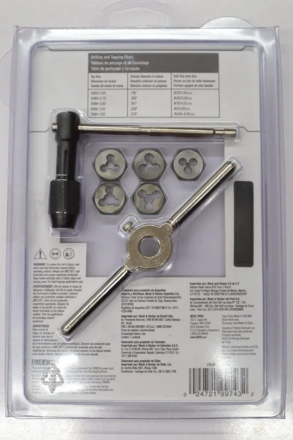 Режущий инструмент Tap & Die Set Irwin Hanson Metric All Purpose 1765541 3mm- 7m