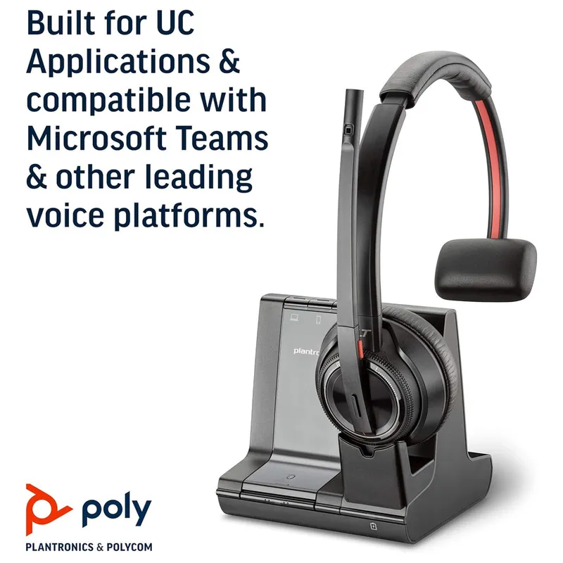 VoIP-шлюз Plantronics Savi 8210 Office Wireless DECT & Bluetooth Mono Headset 20