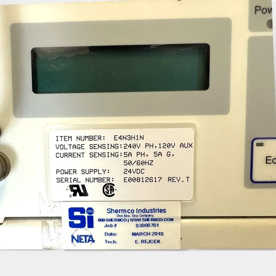 Реле защиты Basler BE1-GPS Generator Protection System Relay 24VDC Device — фото лота 1