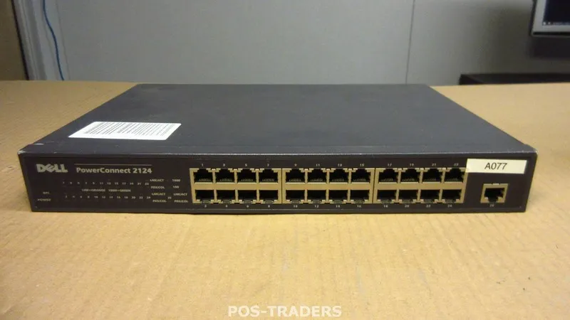 Коммутатор Dell PowerConnect 2124 24-Port Ethernet Network Switch Dell P/N