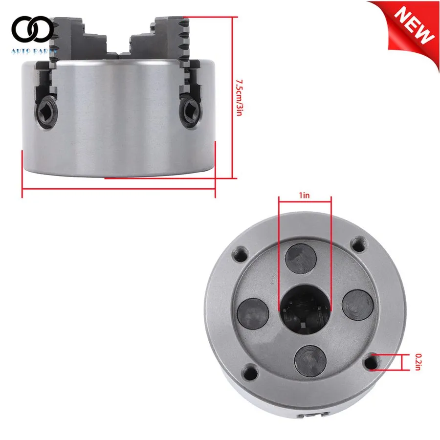Режущий инструмент K72-100 Lathe Chuck 4 Inch 4-Jaw Lathe Chuck Independent Reve
