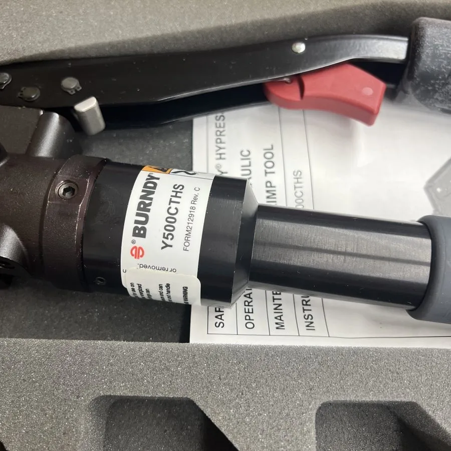 Электрооборудование burndy Y500CTHS 6T manual hydraulic clamp — фото лота 2