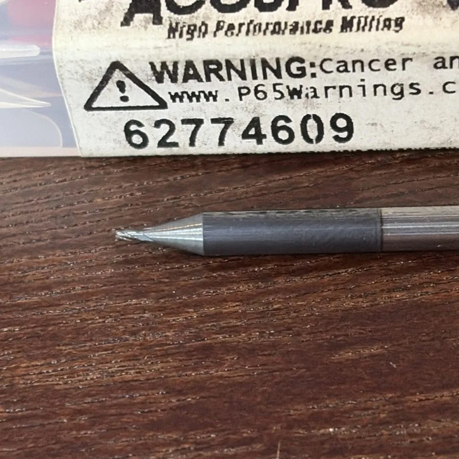 Режущий инструмент Accupro 62774609 Solid Carbide Square End Mill 1/32" Dia 4 Fl — фото лота 2