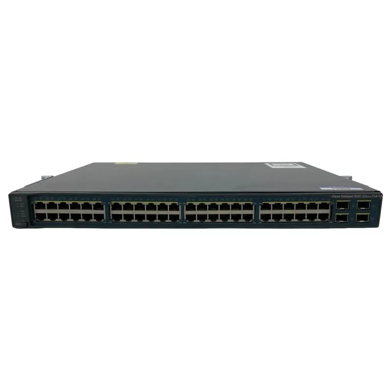 Коммутатор Cisco WS-C3560V2-48PS-S Catalyst 3560 V2 48-Port PoE Switch 4x SFP — фото лота 1