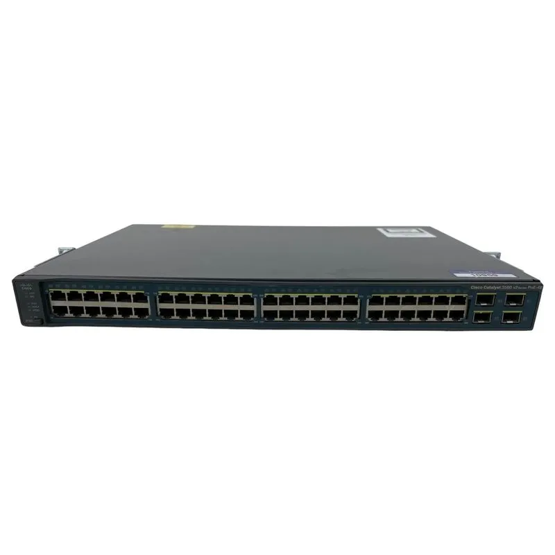 Коммутатор Cisco WS-C3560V2-48PS-S Catalyst 3560 V2 48-Port PoE Switch 4x SFP — фото лота 2
