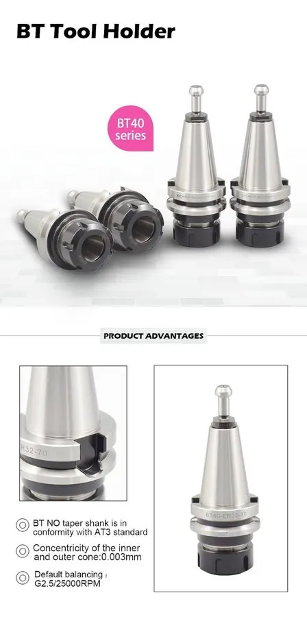 Режущий инструмент Lot BT40-ER32-70 CNC Tool Holder G2.5 20000RPM Balance Collet