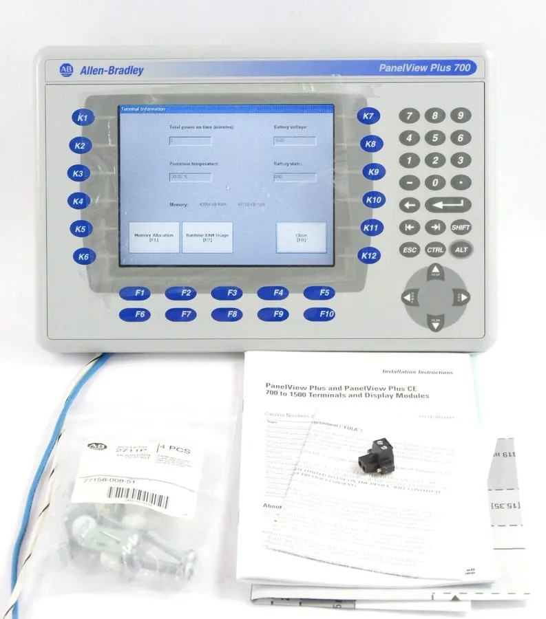 Панель оператора Allen Bradley 2711P-T10C4D1 Panelview Plus 1000 Touch Panel 24V