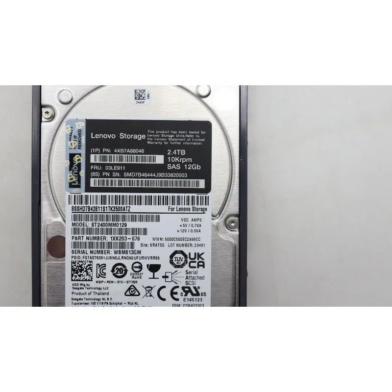 Жёсткий диск 4XB7A88046 Lenovo 03LE911 DE 2.4TB 10K SAS 12G 2.5'' HDD Hard Drive
