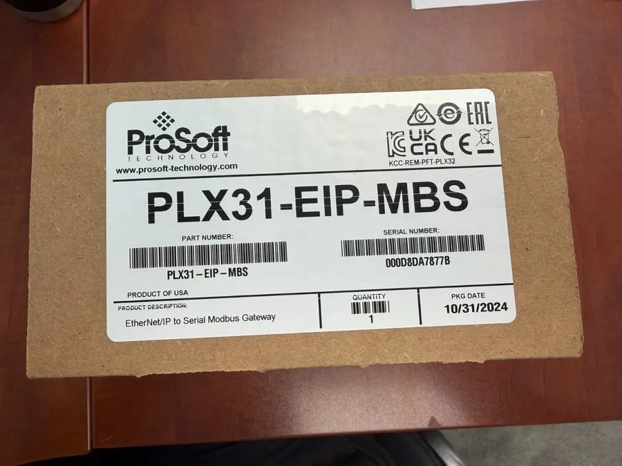 Шлюз полевой шины PROSOFT PLX31-EIP-MBS ETHERNET/IP TO MODBUS SERIAL INDUSTRIAL 
