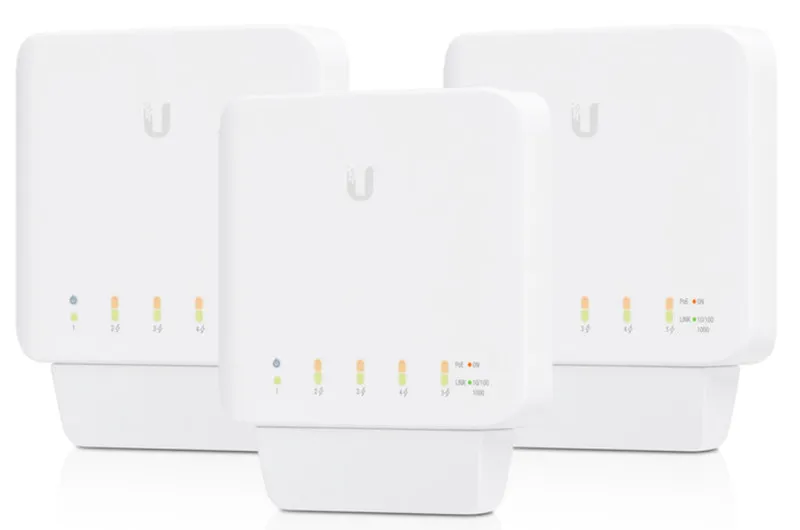 Коммутатор Ubiquiti Flex, 5-port Layer 2 PoE Switch, 3-pack (USW-Flex-3 (46W))