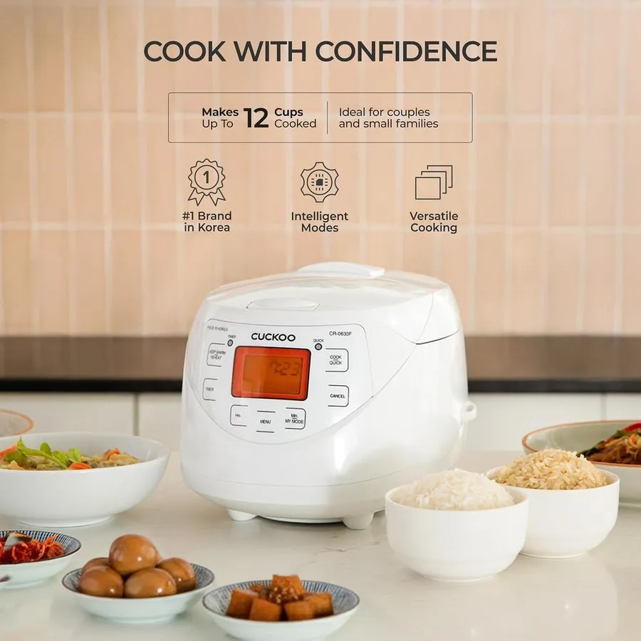 Рисоварка Micom Fuzzy Logic Rice Cooker, 12-Cup Cooked, White, CR-0633F — фото лота 2