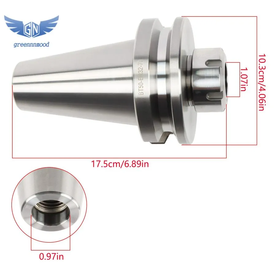 Патрон Precision BT50-ER32-70 CNC Lathe Mill BT50 Machining ER Spring Collet Chu — фото лота 1