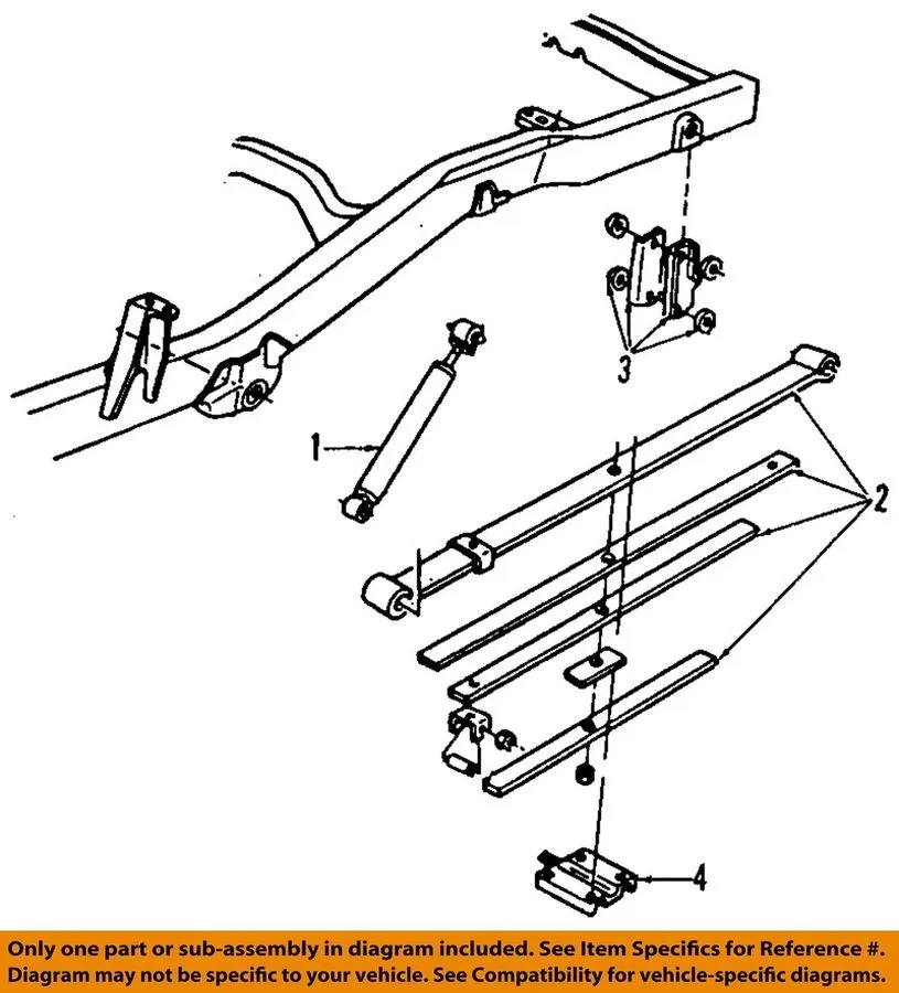 Такелажная скоба GM 94-05 Blazer Rear Suspension Components-Shackle 15665302 — фото лота 1